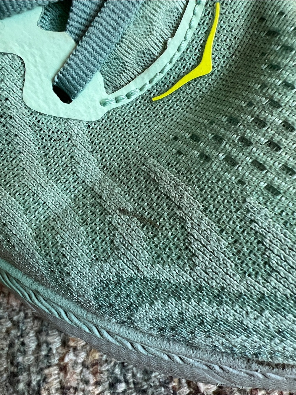Hoka Challenger ATR 7 running sneakers yellow and aqua - Picture 7 of 11
